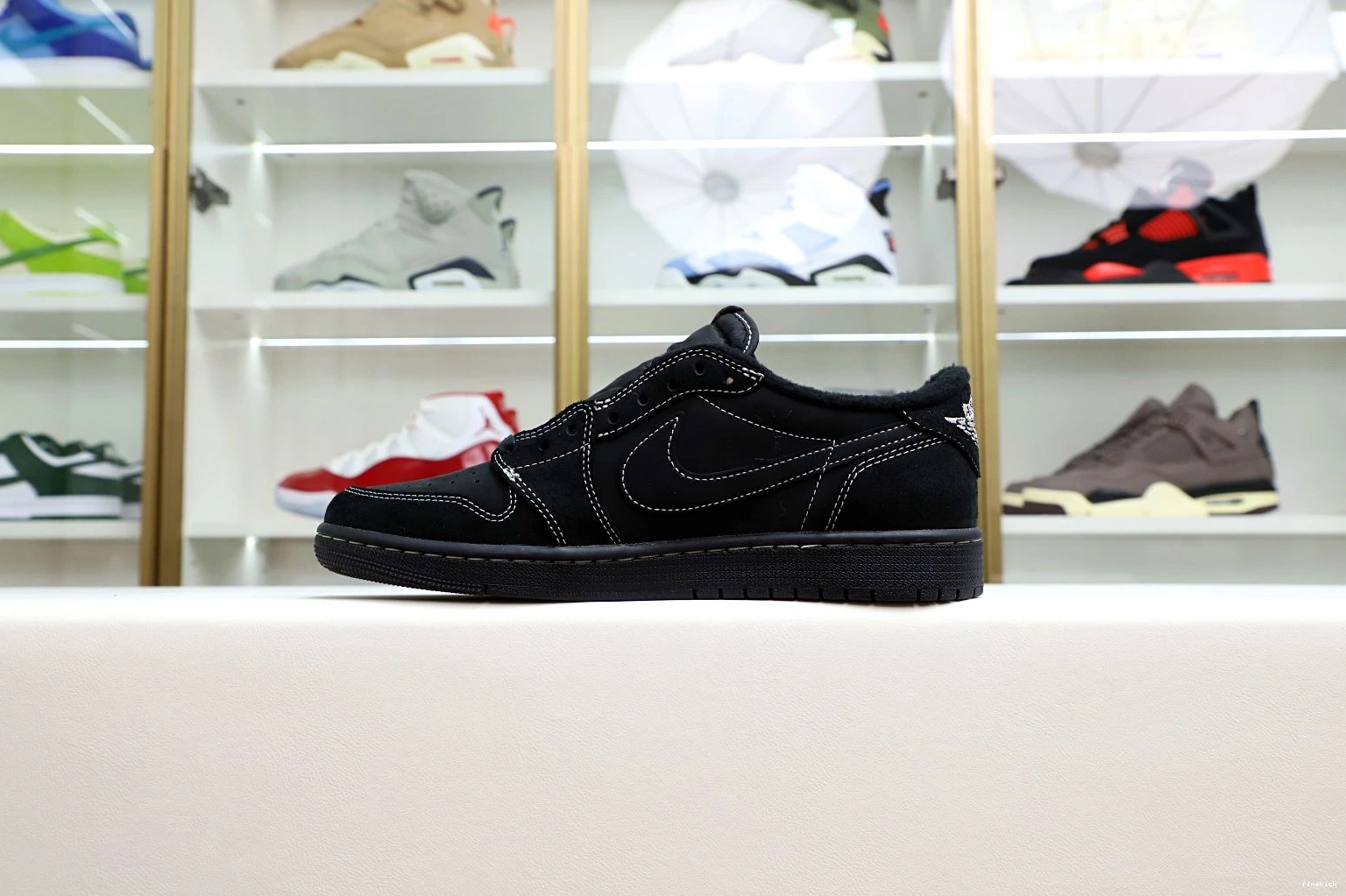 OG AIR “BLACK 1 PHANTOM” LOW JORDAN TRAVIS X SCOTT NIKE 0107